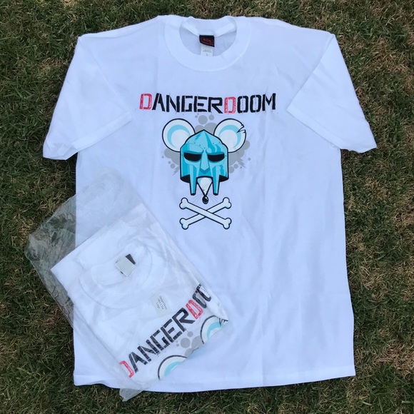 ▪️DANGERDOOM x MF DOOM▪️2005 Vintage Logo Promo Print Tshirt - Picture 1 of 1